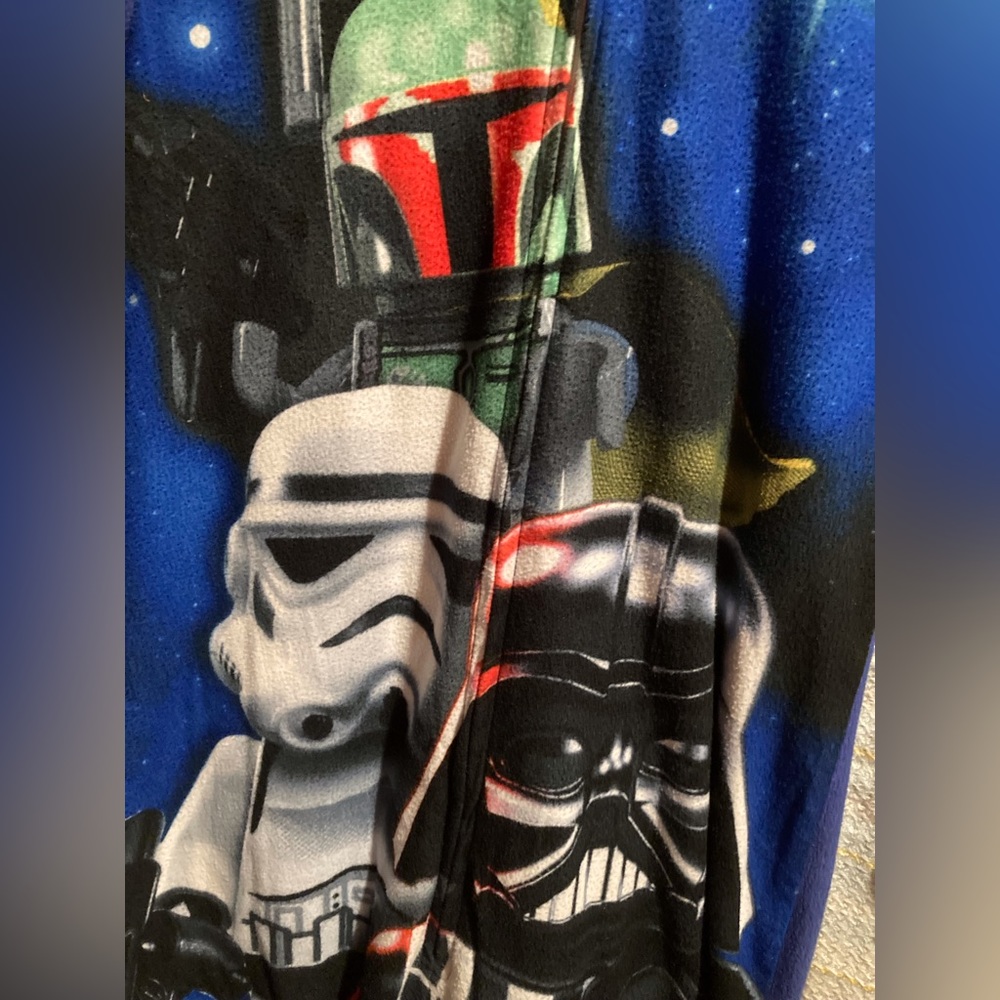 Star Wars Pajamas PJs Lego Darth Vader Kids Size 8 one piece Boba Fett